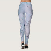 *~* abstrakte Blumenpfingstrosen-Blume Leggings (Rückseite)
