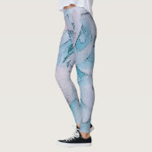 *~* abstrakte Blumenpfingstrosen-Blume Leggings (Links)