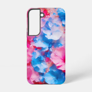 Abstrakte Blumenpracht, Blume, schöne Kunst, rosa Samsung Galaxy Hülle
