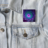 Abstrakte Blumenpracht, farbenfrohe fraktale Kunst Button (Beispiel)
