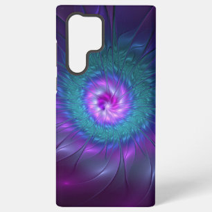 Abstrakte Blumenpracht, farbenfrohe fraktale Kunst Samsung Galaxy Hülle