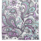 Abstrakte Blumenpsychedelie| Duschvorhang (Vorderseite)