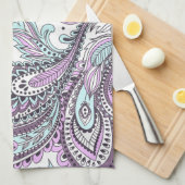 Abstrakte Blumenpsychedelie| Küchentücher (Viertel Falte)