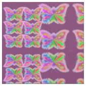 Abstrakte Blumenschmetterlinge Stoff (Nahaufnahme)