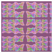 Abstrakte Blumenschmetterlinge Stoff (Muster)
