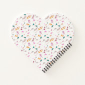 Abstrakte Blumenspuren Notizblock (Rückseite)