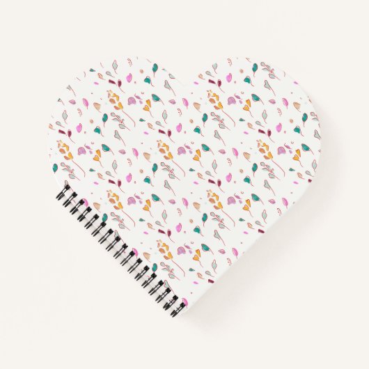 Abstrakte Blumenspuren Notizblock (Vorderseite)