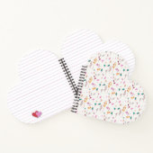 Abstrakte Blumenspuren Notizblock (Innenseite)