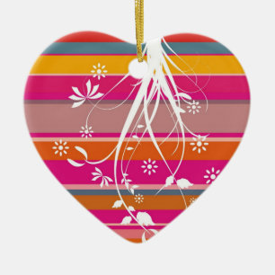 Abstrakte Blumenverzierung Keramik Ornament