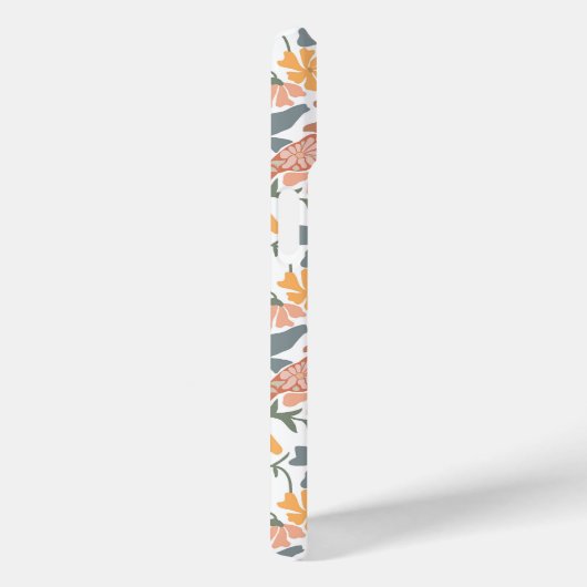 Abstrakte Blumenvögel Mitte Jahrhundert Modernes M Case-Mate iPhone Hülle (Rückseite / Rechts)