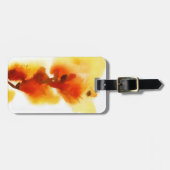 Abstrakte Blumenwatercolormalereien 2 Gepäckanhänger (Vorderseite horizontal)
