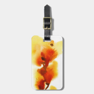 Abstrakte Blumenwatercolormalereien 2 Gepäckanhänger