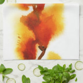 Abstrakte Blumenwatercolormalereien 2 Handtuch (Gefaltet)