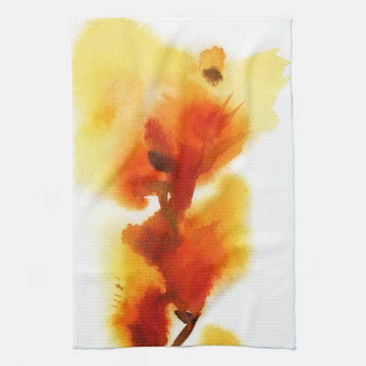 Abstrakte Blumenwatercolormalereien 2 Handtuch (Vertikal)