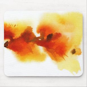 Abstrakte Blumenwatercolormalereien 2 Mousepad