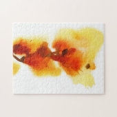 Abstrakte Blumenwatercolormalereien 2 Puzzle (Horizontal)