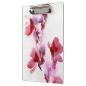 Abstrakte Blumenwatercolormalereien 3 Klemmbrett (Links)