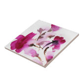 Abstrakte Blumenwatercolormalereien 4 Fliese (Seite)