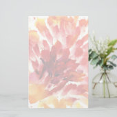 Abstrakte Blumenwatercolormalereien 5 Briefpapier (Stehend Vorderseite)