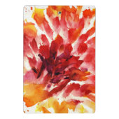 Abstrakte Blumenwatercolormalereien 5 Mini Klemmbrett (Rückseite)