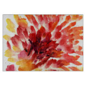 Abstrakte Blumenwatercolormalereien 5 Schneidebrett (Vorderseite)