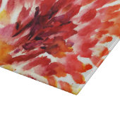 Abstrakte Blumenwatercolormalereien 5 Schneidebrett (Ecke)