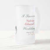 Abstrakte Blumenzeitssouvenir Mattglas Bierglas (VorderseiteRechts)