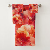 Abstrakte Blumenzündung Badhandtuch Set (Insitu)
