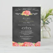 Abstrakte Blumenzwiebelwand Einladung (Stehend Vorderseite)