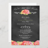 Abstrakte Blumenzwiebelwand Einladung (Vorne/Hinten)