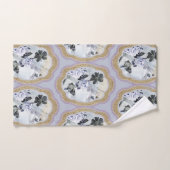 Abstrakte blumige Medallion Badhandtuch Set (Handtuch)