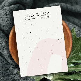 ABSTRAKTE BLUSH-KERAMIK-ANZEIGE VISITENKARTE