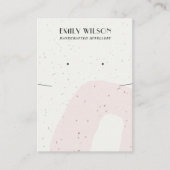 ABSTRAKTE BLUSH-KERAMIK-ANZEIGE VISITENKARTE (Vorderseite)