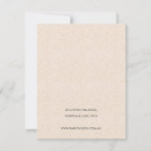 Abstrakte Blush-Keramik-Wave-Ohrring-Logo Einladung (Rückseite)