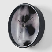 Abstrakte Blush-Orbit-Kunst Uhr (Winkel)