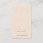 ABSTRAKTE BLUSH PINK KERAMIK WAVES EARRING DISPLAY VISITENKARTE (Rückseite)