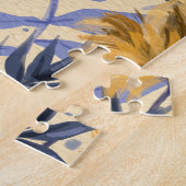 Abstrakte Blüte: Aquarellfarben Modernes Muster Puzzle (Seite)