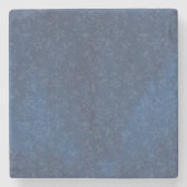 Abstrakte Blüte auf den blauen Navy-Stains Hinterg Steinuntersetzer (Vorderseite)