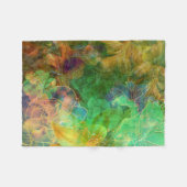 Abstrakte Blüte Fleecedecke (Vorderseite (Horizontal))