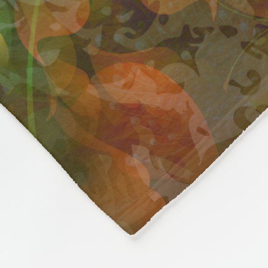 Abstrakte Blüte Fleecedecke (Ecke)