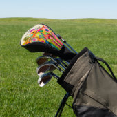 Abstrakte Blüte Golf Headcover (In SItu)