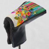 Abstrakte Blüte Golf Headcover (3/4 Vorderseite)