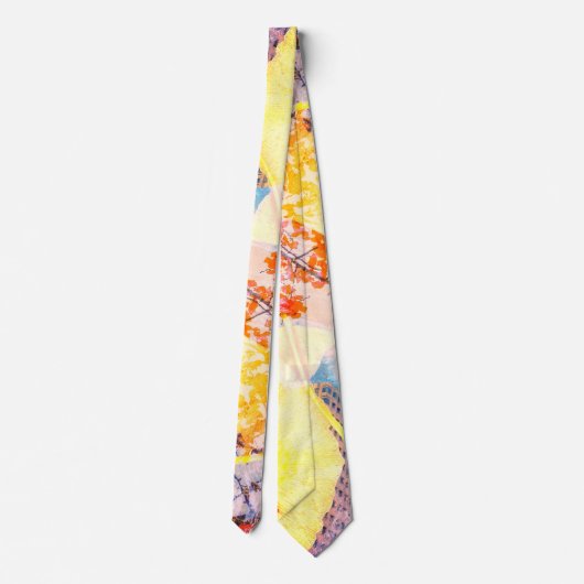 Abstrakte Blüte Krawatte (Rückseite)