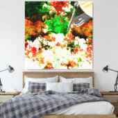 Abstrakte Blüte Leinwanddruck (Insitu (Schlafzimmer))