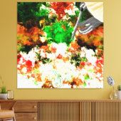 Abstrakte Blüte Leinwanddruck (Insitu (Wohnzimmer))