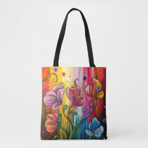 Abstrakte Blüte Tasche