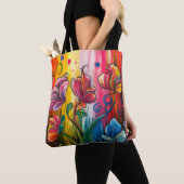 Abstrakte Blüte Tasche (Von Nahem)