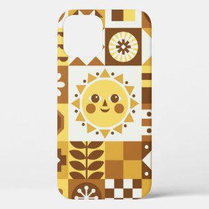 Abstrakte Blüte. Vintage Skandinavier und Volksgr Case-Mate iPhone Hülle