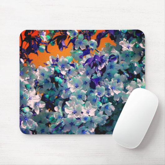 Abstrakte Blüten Blume Kunst Mousepad (Mit Mouse)