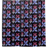 Abstrakte Blüten Duschvorhang (Vorderseite)